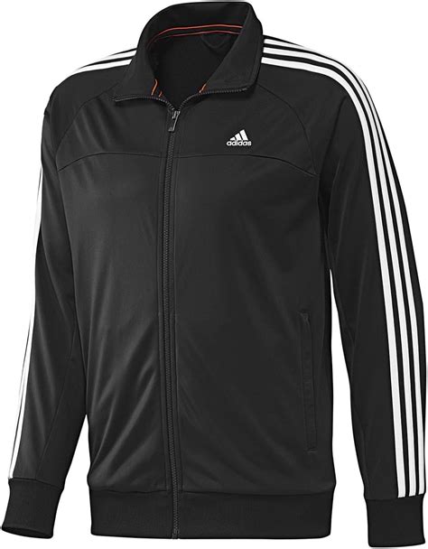 adidas herren jacke schwarz mit grauen streifen und gelben reißverschluß|Schwarze Jacken .